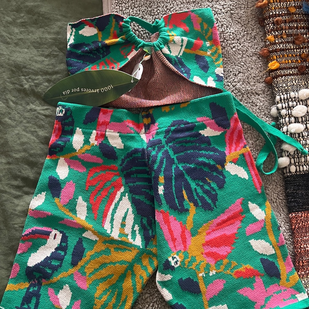 FARM Rio Colorful Tropical Bike Shorts